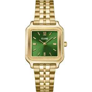 Cluse Gracieuse Steel Forest Green / Gold Colour