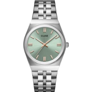 Cluse Retro 70's Steel Light Green / Silver Colour