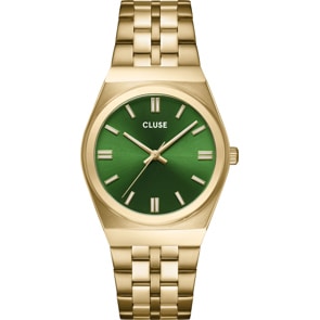 Cluse Retro 70's Steel Waldgrün / Goldig
