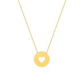 Collier 375/9 K Gelbgold Herz