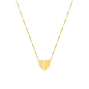 Collier 375/9 K Gelbgold mit Herz