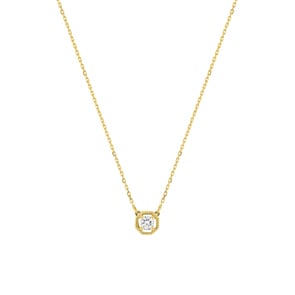 Collier 375/9 K Gelbgold mit Zirkonia