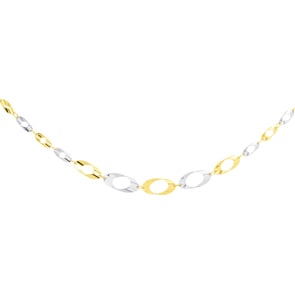 Collier or bicolore 750/18 ct 42cm