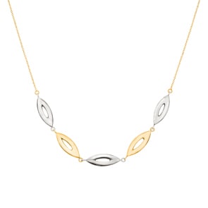 Collier or bicolore 750/18 ct 42cm