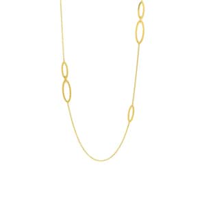 Collier 750/18 K Gelbgold 70cm, oval