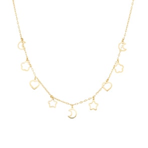 Collier 750/18 K Gelbgold