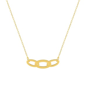 Collier 750/18 K Gelbgold Fantasie