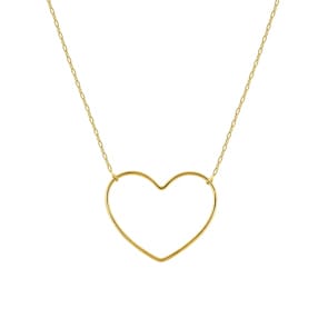 Collier or jaune 750/18 ct Cœur 30 x 25mm