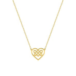 Collier 750/18 K Gelbgold Herz