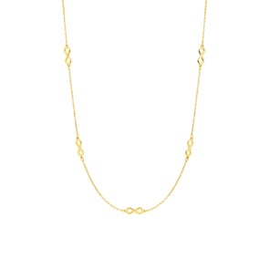 Collier 750/18 K Gelbgold Infinity