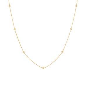 Collier or jaune 750/18 ct avec diamants 0.08 ct H/si