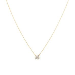 Collier 750/18 K Gelbgold mit Diamanten 0.08 ct H/si