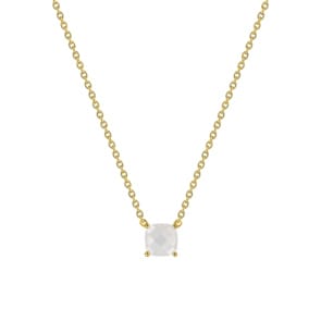 Collier or jaune 750/18 ct avec pierre de lune