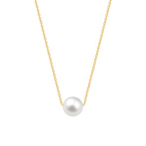 Collier 750/18 K Gelbgold mit Süsswasserzuchtperle