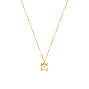Collier 750/18 K Gelbgold mit Süsswasserzuchtperle 5mm