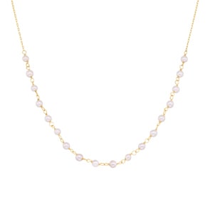 Collier 750/18 K Gelbgold mit Süsswasserzuchtperlen