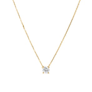 Collier 750/18 K Gelbgold mit Zirkonia Ø 5mm