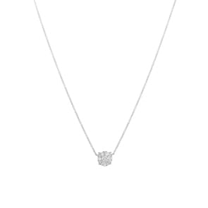 Collier 750/18 K Weissgold mit Diamanten 0.33ct H/Si