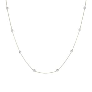 Collier 750/18 K Weissgold mit Diamanten 0.50 ct H/si