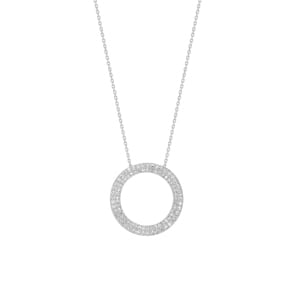Collier 750/18 K Weissgold mit Diamanten 0.50ct. H/p1