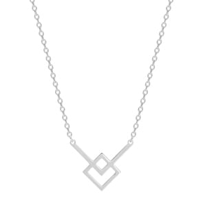 Collier 925 Silber rhodiniert 42cm