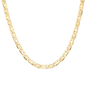 Collier fantasie massiv 750/18 K Gelbgold 5mm