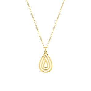 Collier mit Anhänger 750/18 K Gelbgold