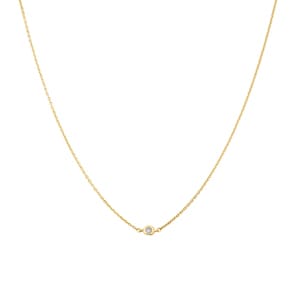 Collier mit Anhänger 750/18 K Gelbgold mit Diamant 0.03 ct H/si by CHRISTIAN