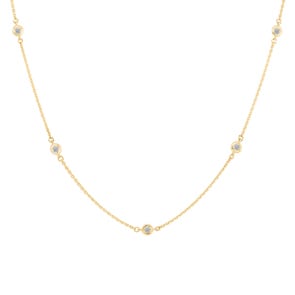 Collier mit Anhänger 750/18 K Gelbgold mit Diamanten 0.13 ct H/si by CHRISTIAN