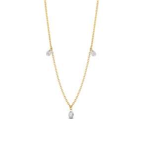 Collier mit Anhänger 750/18 K Gelbgold mit Diamanten 0.40 ct H/si by CHRISTIAN
