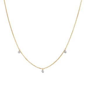 Collier mit Anhänger 750/18 K Gelbgold mit Diamanten 0.40 ct H/si by CHRISTIAN