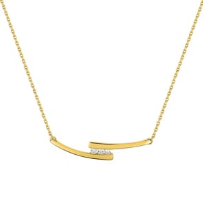 Collier 750/18 K Gelbgold mit Zirkonia
