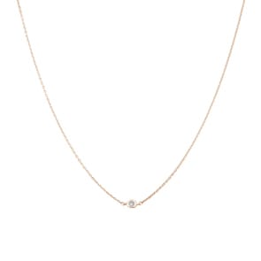 Collier mit Anhänger 750/18 K Roségold mit Diamant 0.03 ct H/si by CHRISTIAN