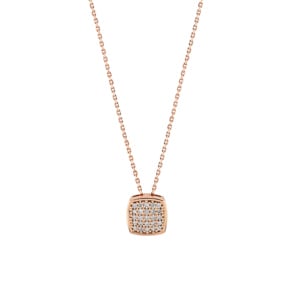 Collier mit Anhänger 750/18 K Roségold mit Diamanten 0.06 ct H/si by CHRISTIAN