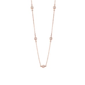 Collier mit Anhänger 750/18 K Roségold mit Diamanten 0.13 ct H/si by CHRISTIAN