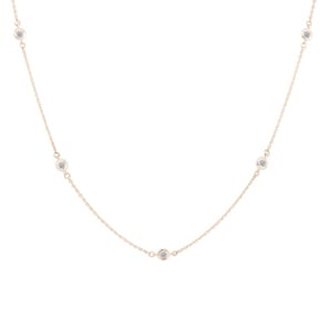 Collier mit Anhänger 750/18 K Roségold mit Diamanten 0.13 ct H/si by CHRISTIAN
