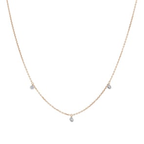 Collier mit Anhänger 750/18 K Roségold mit Diamanten 0.40 ct H/si by CHRISTIAN
