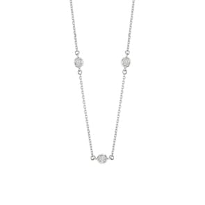 Collier mit Anhänger 750/18 K Weissgold mit Diamanten 0.08 ct H/si by CHRISTIAN