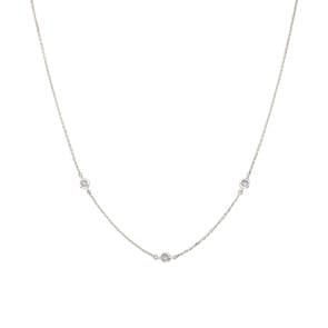Collier mit Anhänger 750/18 K Weissgold mit Diamanten 0.08 ct H/si by CHRISTIAN