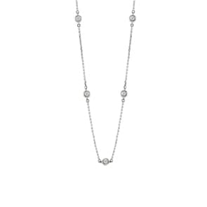 Collier mit Anhänger 750/18 K Weissgold mit Diamanten 0.13 ct H/si by CHRISTIAN