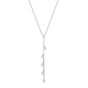 Collier mit Anhänger 750/18 K Weissgold mit Diamanten 0.48 ct H/si by CHRISTIAN