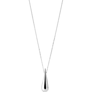 Collier mit Anhänger 925 Silber rhodiniert 42cm, galvanisiert