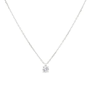 Collier mit Anhänger 925 Silber rhodiniert mit Zirkonia 4-Griff Ø 5.5mm