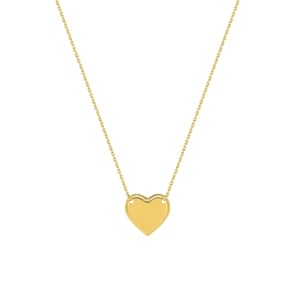 Collier mit Herzanhänger 750/18 K Gelbgold