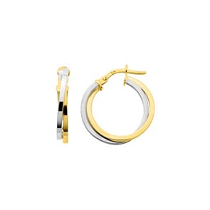 Creolen 375/9 K Gelbgold bicolor
