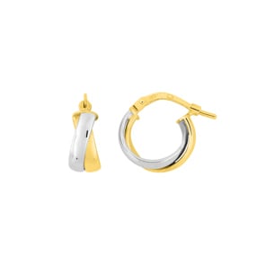 Creolen 375/9 K Gelbgold bicolor