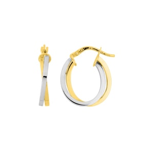 Creolen 375/9 K Gelbgold bicolor