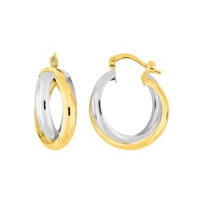Creolen 375/9 K Gelbgold bicolor