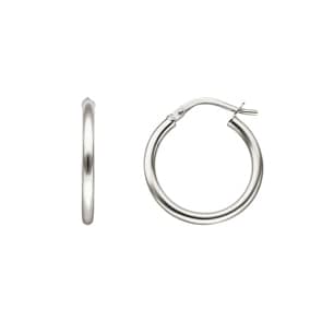 Creolen 375/9 K Weissgold 2.0mm Ø 15mm