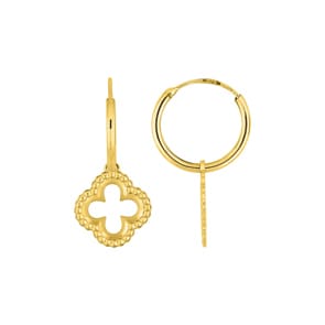 Creolen 750/18 K Gelbgold mit Charms